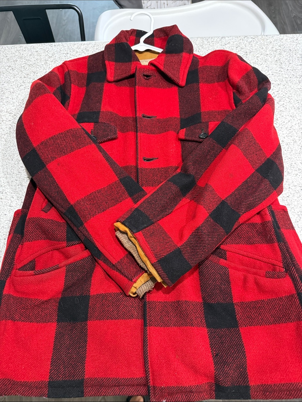 Chippewa Red and Black Buffalo Plaid Field Jacket